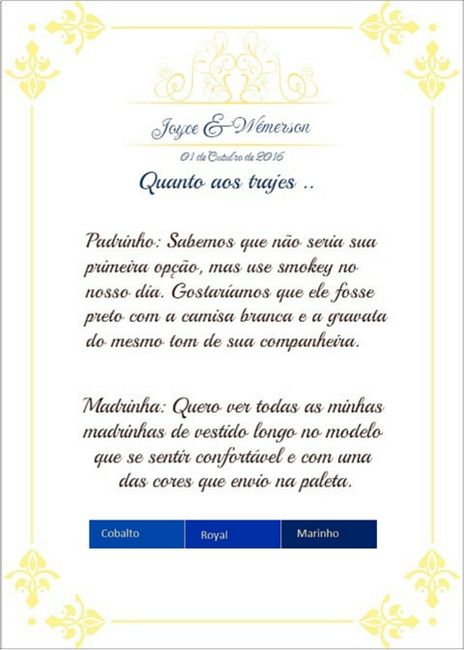 Os trajes .. 