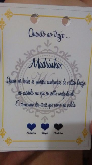 Trajes das Madrinhas e a paleta de cores ?