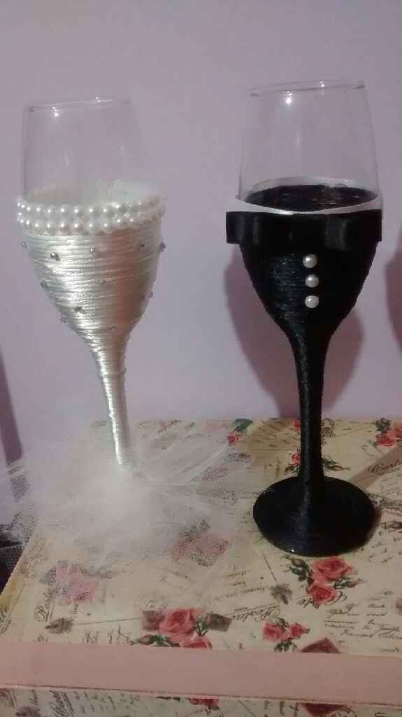 As taças dos noivos !! #euquefiz - 1