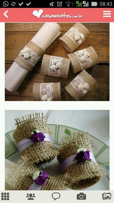 Ideias de porta-guardanapo diy? - 2