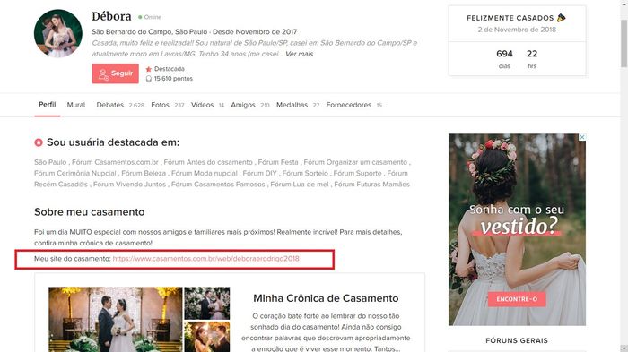 Site de Casamento: Inspirações e Experiências 16