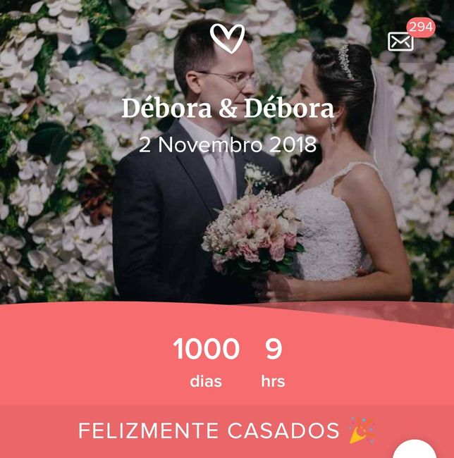 O contador virou... 1000 dias casados!! 1