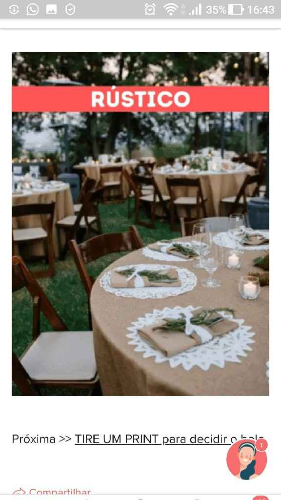 TIRE UM PRINT para decidir o estilo do casamento - 1