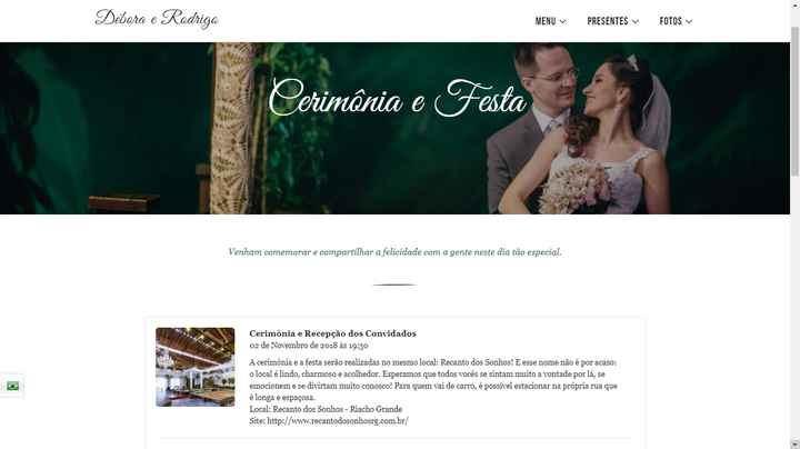 Site de Casamento: Inspirações e Experiências - 8