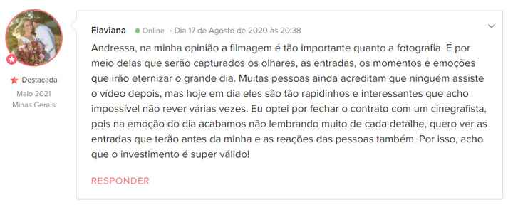 Filmagem: Sim ou Não? Inspirações e Experiências - 5