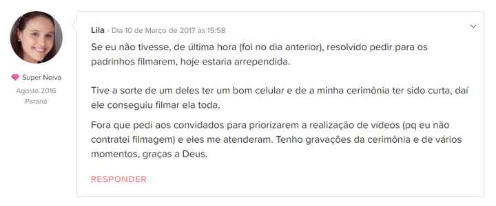 Filmagem: Sim ou Não? Inspirações e Experiências - 6