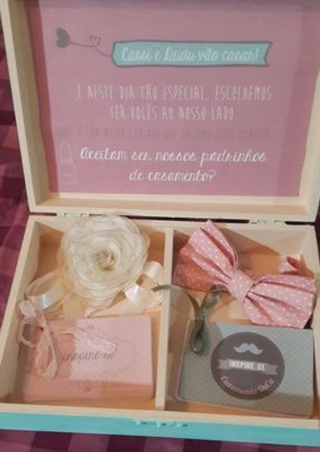 Lembrancinhas dos padrinhos - 1