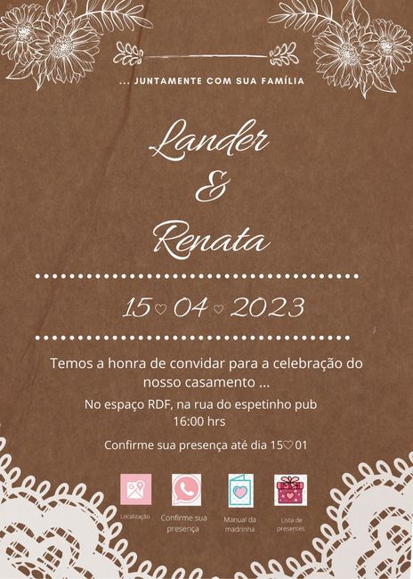 Convite de casamento 3