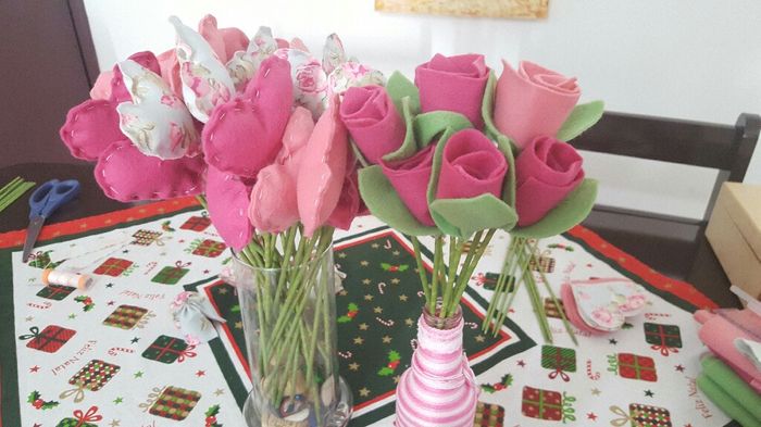 Flores e corações de feltro - diy vem ver! - 2
