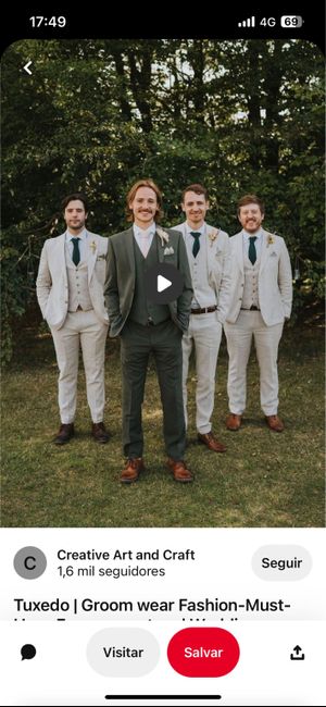 Casamento cores verde escuro e branco, qual melhor cor do terno do noivo e padrinhos ? 1