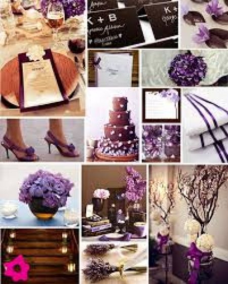 Decoração Roxa para casamento