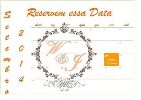 Calendário Save the Date