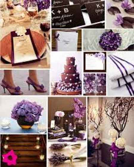 Decoração Roxa para casamento
