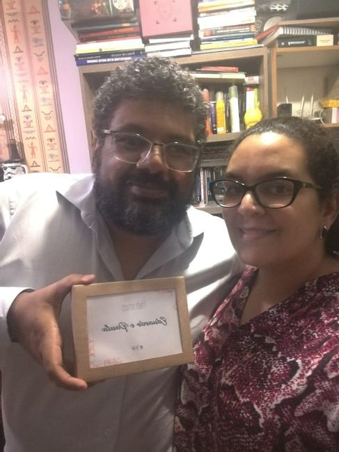 Padrinhos Edu e Paula, diretamente de Brasília/DF...
