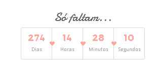 Minha contagem regressiva: