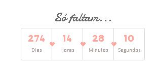 Minha contagem regressiva: