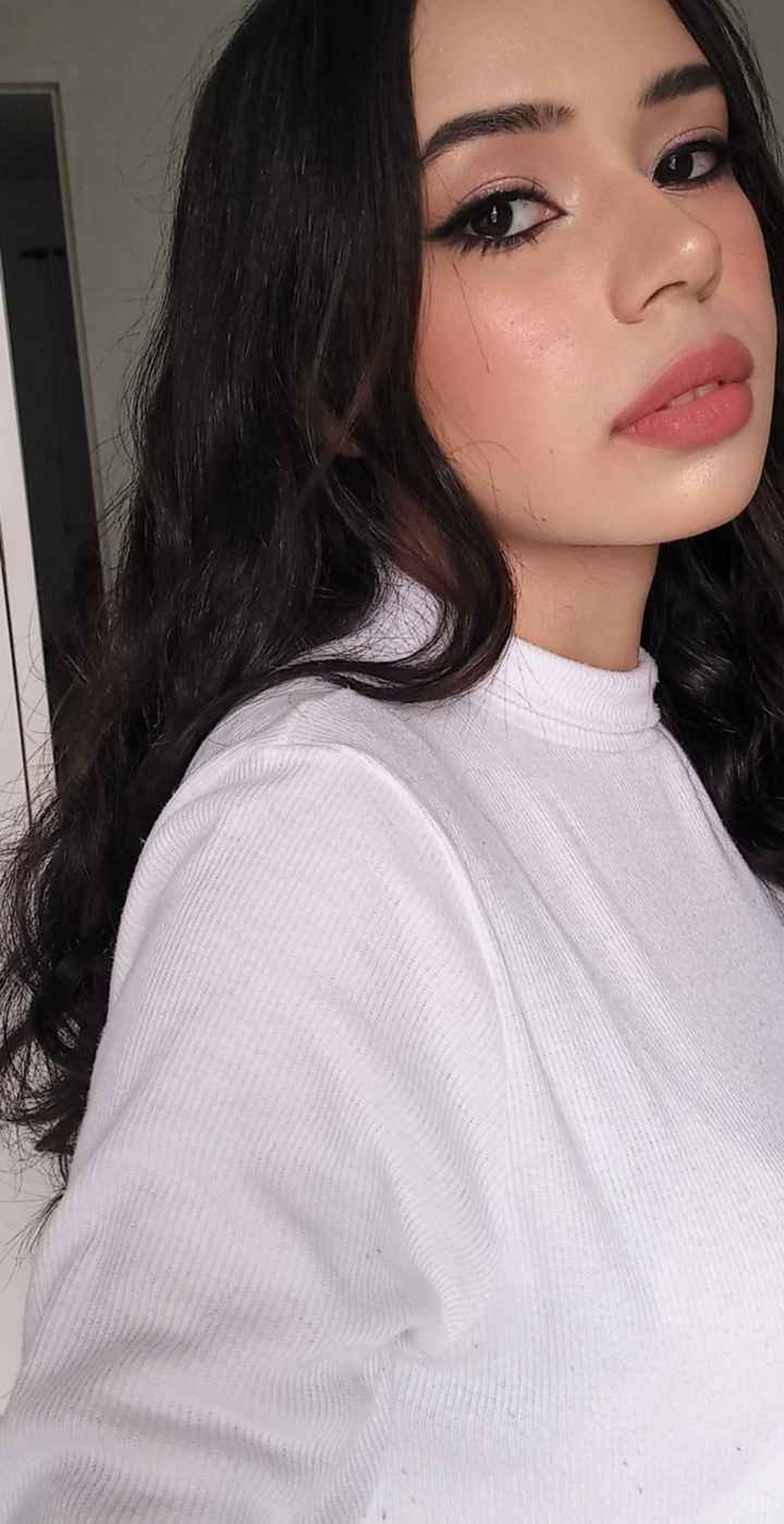 Teste de cabelo e maquiagem... faltam #16 dias!!! 🤍 - 3
