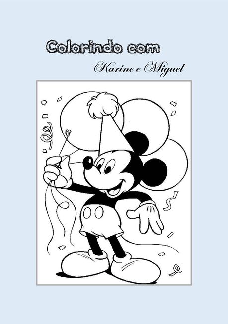 Sétima página livro de colorir