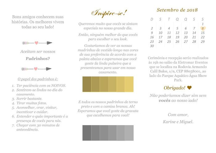 Manual para padrinhos e madrinhas