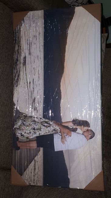 Pôster com a foto dos noivos - 1
