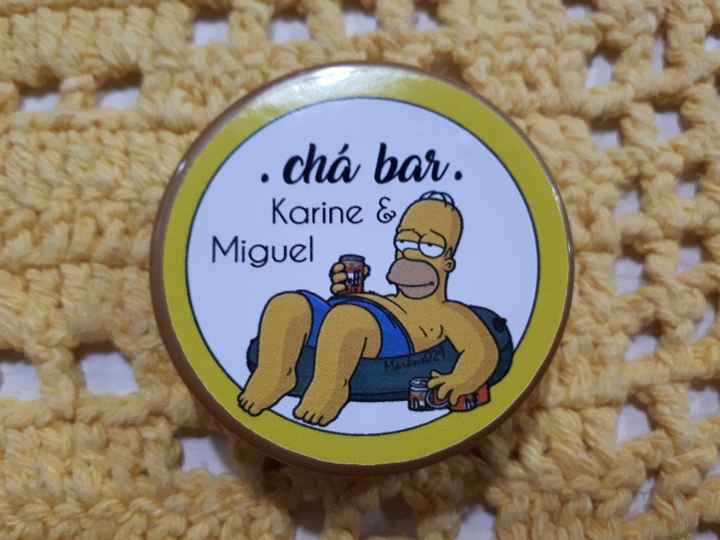 Lembrancinhas e decoração Chá bar dos Simpsons #vemver - 1