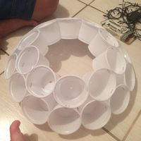 Globo diy com copo descartável. vem ver - 3