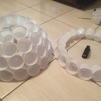 Globo diy com copo descartável. vem ver - 4