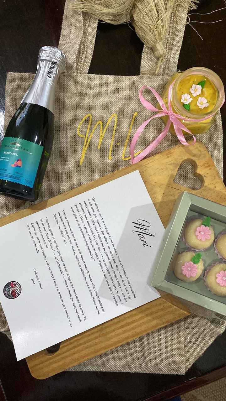 Presente dos Padrinhos e Damas de Honra - 1