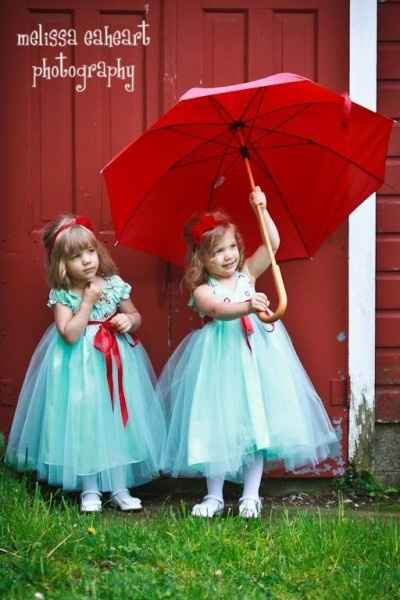 daminhas azul e vermelho