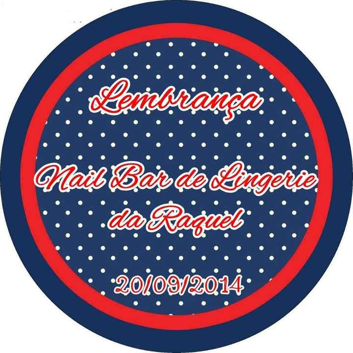 Tag da lembrança do nail bar