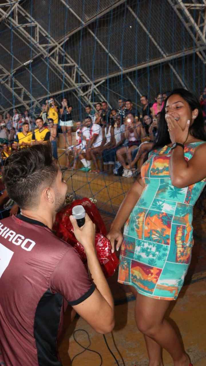Qual foi sua reação ao ser pedida em casamento? - 1