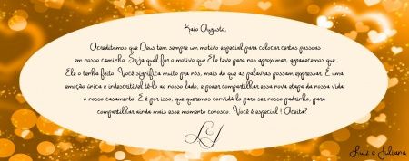 Convite padrinho