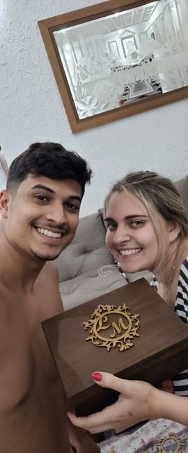 Preparando as caixinhas dos padrinhos! Faltam 6 meses!!! 😍😍😍 2