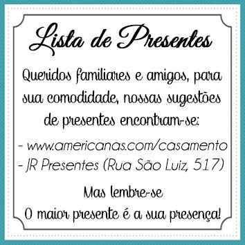 Tag da lista de presentes