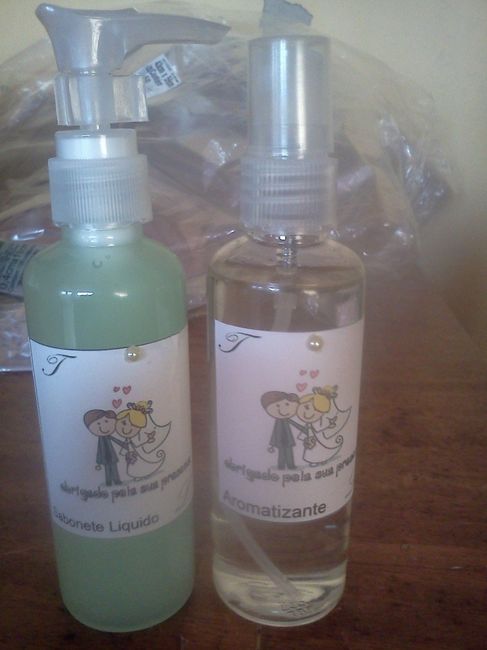 Vidrinhos de sabonete liquido e Aromatizante