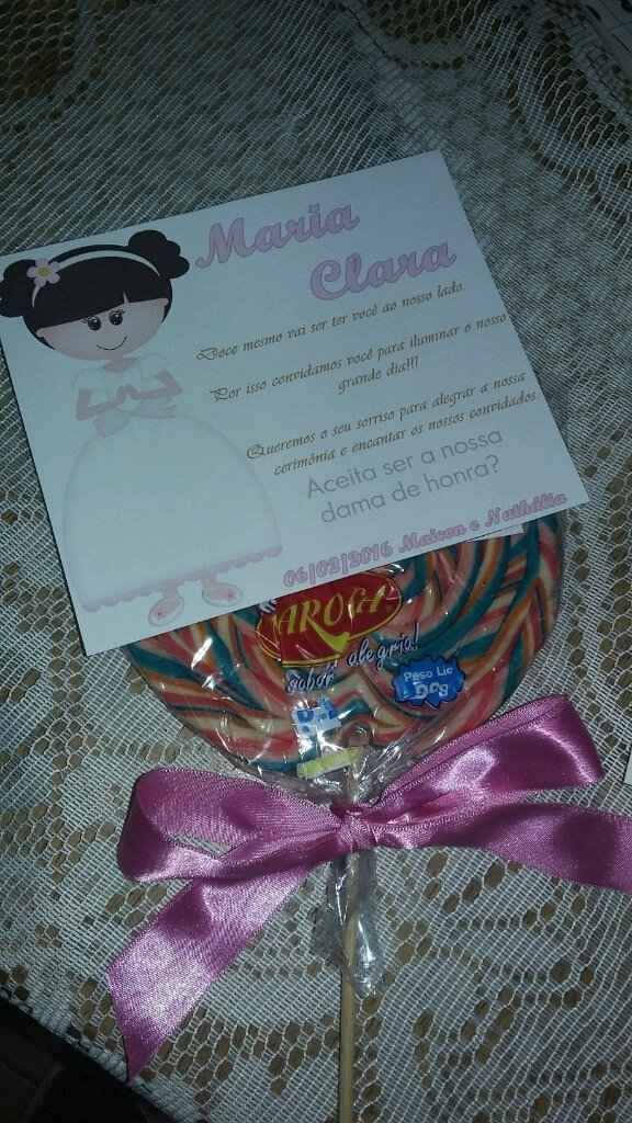 Convite para damas e pajem #vemver - 1