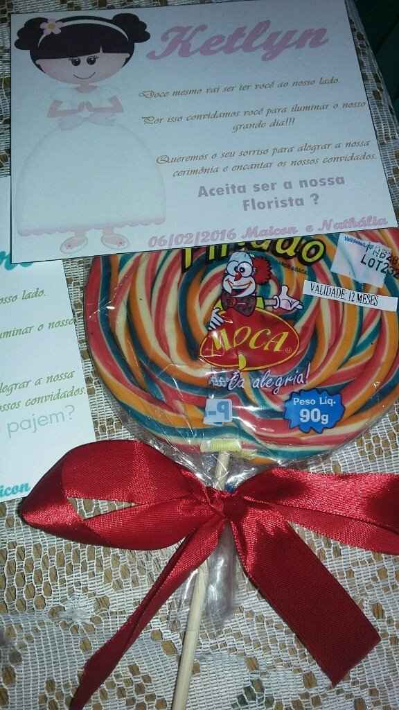Convite para damas e pajem #vemver - 2