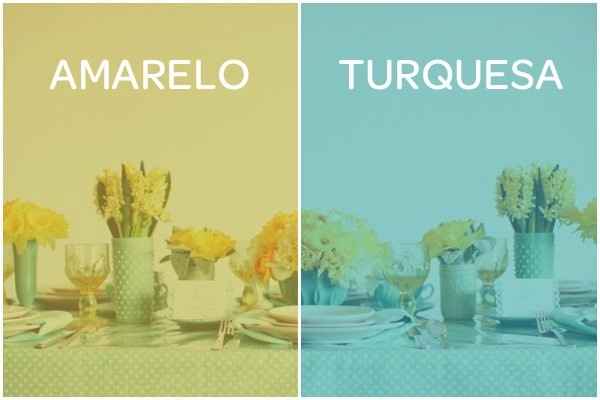 Minhas cores! Azul turquesa e Amarelo