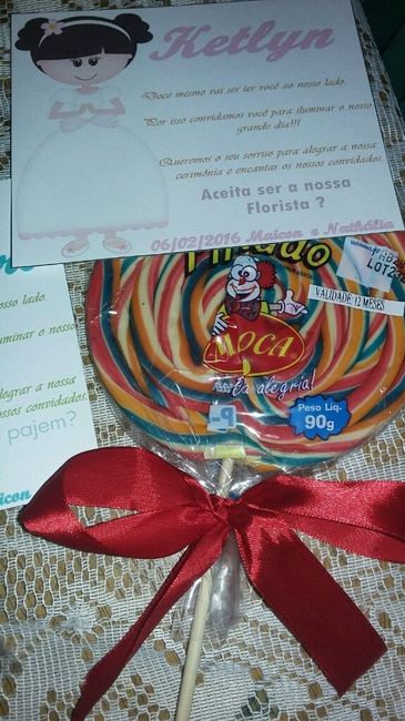 Convite para damas e pajem #vemver - 2