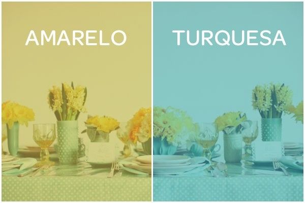 Minhas cores! Azul turquesa e Amarelo