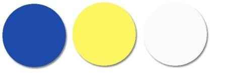 Será azul e amarelo!! :)