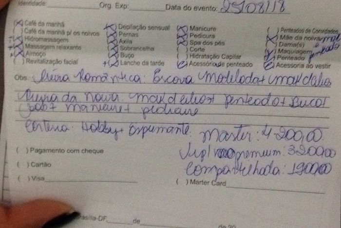  O que vocês acham desses valores do dia da noiva? - 1