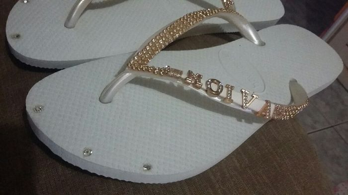 Meu chinelo de noiva personalizado 😍 🔝👌❤👏 - 3