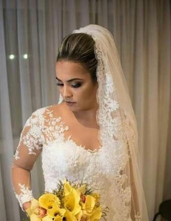 Véu por cima do penteado 👰🔝💕 6