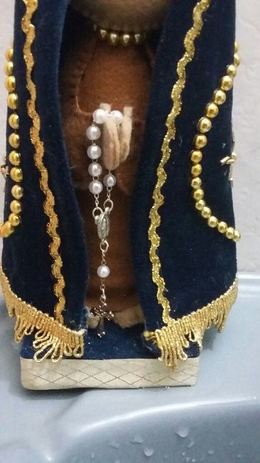 Minha Nossa Senhora Aparecida em feltro da cerimônia 💕🙏 6