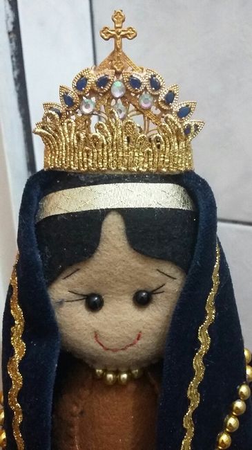 Minha Nossa Senhora Aparecida em feltro da cerimônia 💕🙏 7