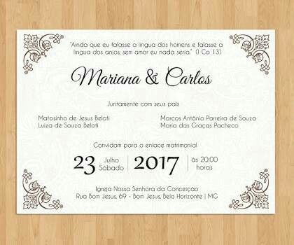 Inspirações de convites de casamentos 💕✉ - 35