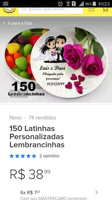 Lembrancinhas para convidados - 1
