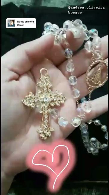 Ganhei meu terço de noiva ❤️😍 - 2
