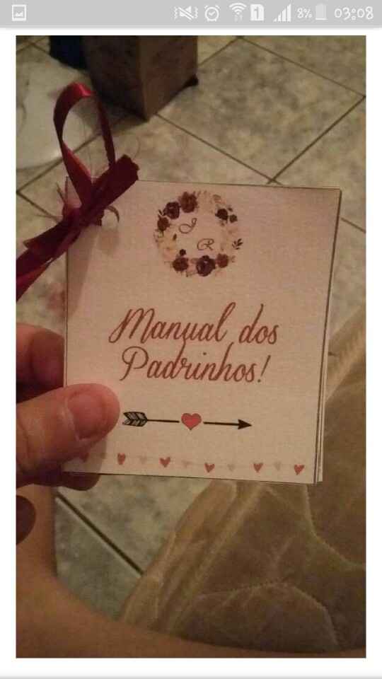 Manual de Padrinhos 😍😍 - 1